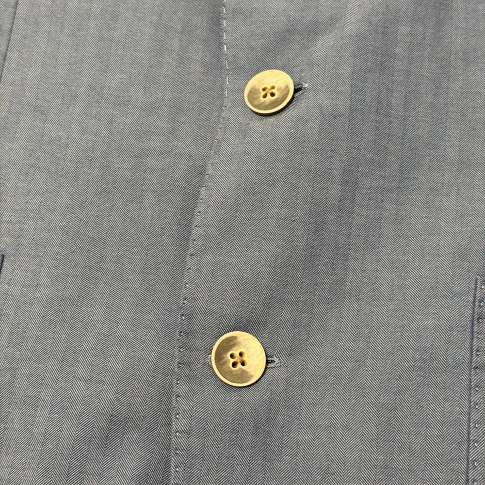Rye 51 Blazer Men 40S Blue Miles Washed Jacket Preppy Sport Coat Unstructered